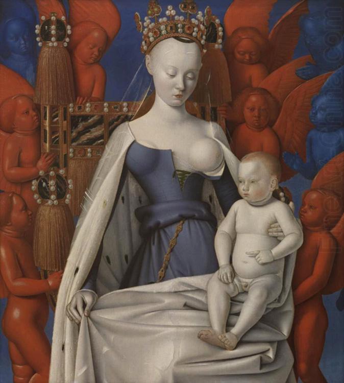 Jean Fouquet Madonna and Chile (mk08) china oil painting image